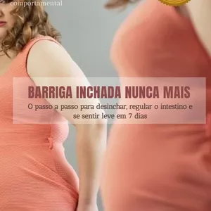 Imagem de capa para o Ebook Barriga Inchada Nunca Mais