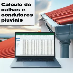 Imagem de capa para o Curso online PLANILHA PARA DIMENSIONAMENTO DE CALHAS E CONDUTORES PLUVIAIS