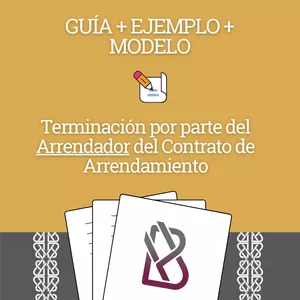 Imagen de portada para Curso online Terminación por parte del Arrendador del Contrato de Arrendamiento en Colombia (Guía + Ejemplo + Formato Editable)