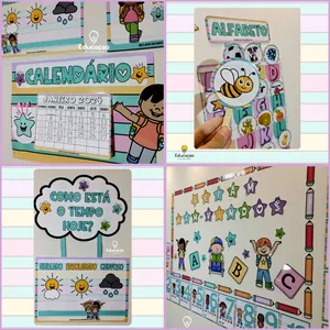 Imagem de capa para o Ebook Kit ornamentação de sala de aula - tema crianças.