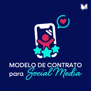 Imagem de capa para o Ebook Modelo de Contrato para Social Media