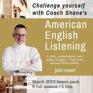 Cover image for Online course Coach Shane's American English Listening - March 2013
