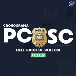 Imagem de capa para o Ebook Cronograma - Reta Final Delegado PCSC (pós edital - 2023)