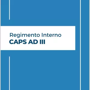 Imagem de capa para o Ebook Regimento Interno do CAPS AD III