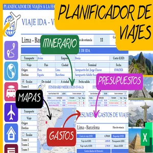 Imagen de portada para Curso online PLANIFICADOR DE VIAJES EN EXCEL