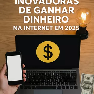 Imagem de capa para o Ebook 5 Formas de ganhar renda extra na internet em 2025