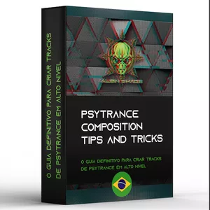 Imagem de capa para o Ebook Psytrance Composition Tips and Tricks - EN/PT
