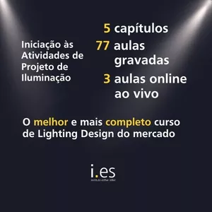 Imagem de capa para o Curso online Iniciação às Atividades de Projeto de Iluminação