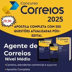 Imagem de capa para o Ebook Concurso Correios 2025