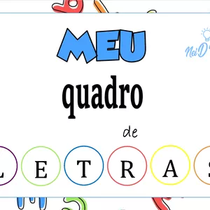 Imagem de capa para o Ebook Meu Quadro de Letras