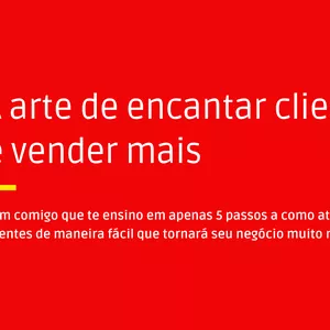 Imagem de capa para o Ebook ARTE DE ENCANTAR CLIENTES E VENDER MAIS