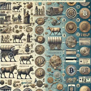Imagem de capa para o Ebook O que é dinheiro? A mercadoria mais importante da história (Brasil da antiguidade ao Real)