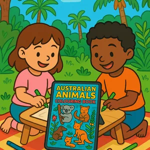 Cover image for Ebook Australian Animals Colouring Book