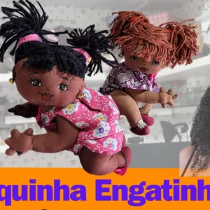 Imagem de capa para o Ebook Molde Completo Bonequinha Engatinhando