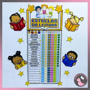 Imagem de capa para o Ebook ESTRELAS DA LEITURA - CARTAZ DE INCENTIVO