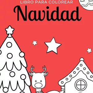 Imagen de portada para Ebook Libro para colorear de NAVIDAD 🎄