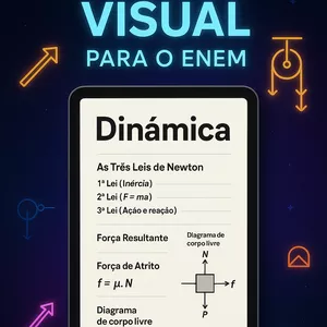 Imagem de capa para o Ebook Resumos de Física para o ENEM - (DINÂMICA)