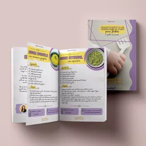 Imagem de capa para o Ebook Receitas para Bebês a partir de 6 meses