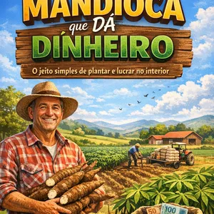 Imagem de capa para o Ebook Mandioca que da dinheiro.