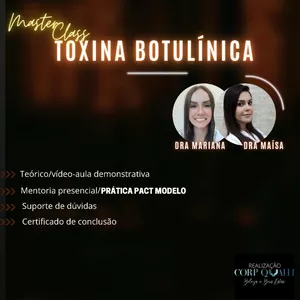 Imagem do curso CURSO TOXINA BOTULÍNICA - COM MENTORIA PRESENCIAL