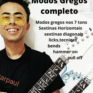 Imagem de capa para o Ebook Modos gregos para guitarra 