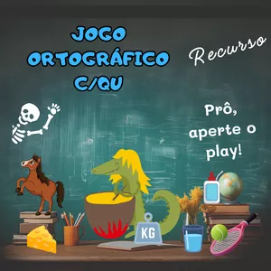 Imagem de capa para o Ebook JOGO PARA ORTOGRAFIA C/QU