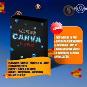 Imagem de capa para o Curso online Pack Premium Canva