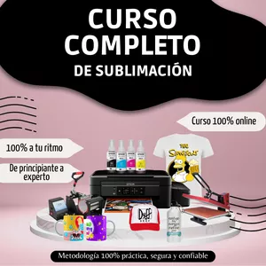 Imagen de portada para Curso online CURSO COMPLETO DE SUBLIMACIÓN