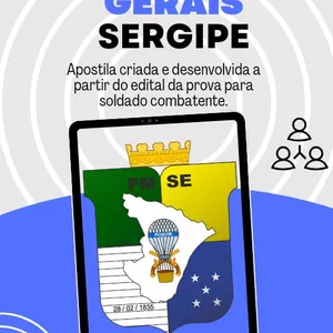 Imagem de capa para o Curso online Apostila Concurso PMSE 2025 - Conhecimentos Gerais Estado de Sergipe