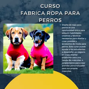 Imagen de portada para Curso online FABRICA CONFECCIONA ROPA PARA PERROS