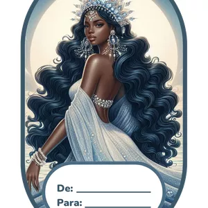 Imagem de capa para o Ebook 10 Tags Digitais Temáticas: Candomblé e Umbanda Yemanjá, Oxum, Obaluayê e Erês representados em lindas tags personalizadas.