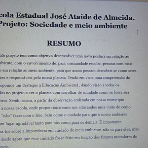 Imagem de capa para o Curso online PROJETO ESCOLAR - MEIO AMBIENTE