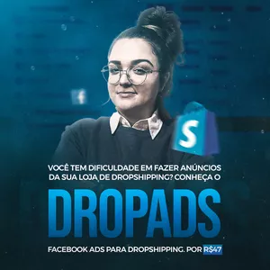 Imagem de capa para o Curso online DROPADS - Tráfego Pago para Dropshipping e Ecommerce
