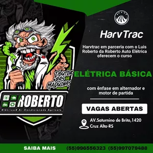 Imagem de capa para o Evento presencial Curso de Elétrica Básica com ênfase em alternador e motor de partida com a Harvtrac e Roberto Auto Elétrica