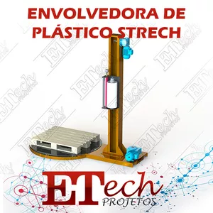 Imagem de capa para o Ebook Máquina Plastificadora Paletes Filmes Strechadeira 1000x1200mm - 1200kg - PROJETO