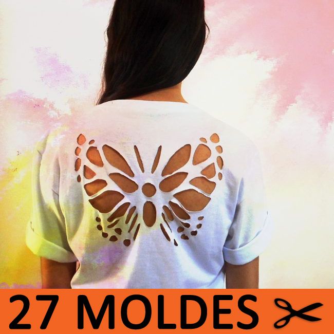 Apostila 27 Moldes de Recortes Para Costas De Camisetas