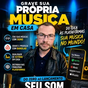 Imagem do curso Grave Sua Música Em Casa e Lance nas Plataformas Digitais