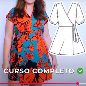 Imagem de capa para o Curso online Curso Completo: VESTIDO ENVELOPE 