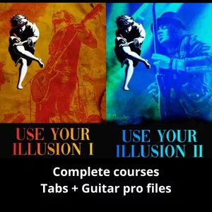 Imagem de capa para o Curso online The era of  Use Your Illusion I & II - The best from Slash's style In UYI.