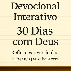 Imagem de capa para o Ebook Caderno Devocional Interativo – 30 Dias com Deus