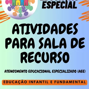 Imagem de capa para o Ebook Atividades para sala de recurso e AEE