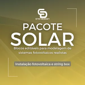 Imagem de capa para o Curso online Pacote Solar - Pacote para Layout de Sistemas Fotovoltaicos e String Box