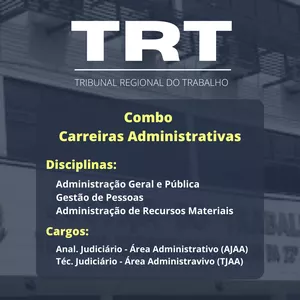 Imagem do curso TRT - Combo Carreiras Administrativas
