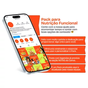 Imagem de Pack Canva - Nutrição Funcional criado por Gabriel Campos | Packs Canva na hotmart