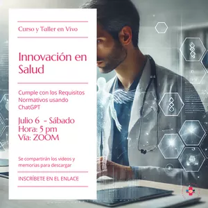 Imagen de portada para Curso online Innovación en Salud: Cumple con los Requisitos Normativos usando ChatGPT