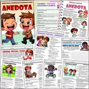 Imagem de capa para o Ebook Anedota: Gênero Textual, interpretação de texto e produção textual