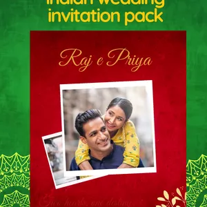 Cover image for Online course indian wedding invitation pack