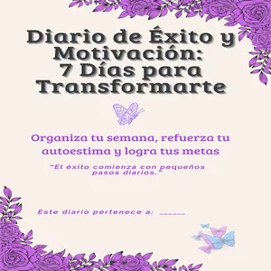 Imagen de portada para Ebook Diario de Éxito y Motivación: 7 Días para Transformarte