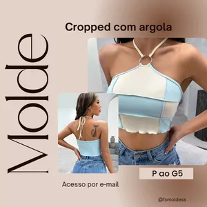 Imagem de capa para o Ebook Molde cropped com argola 