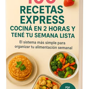 Imagen de portada para Ebook ¿Sin tiempo para cocinar todos los días ? TE RESUELVO TODA LA SEMANA: 100 Recetas para Cocinar y Congelar en Minutos